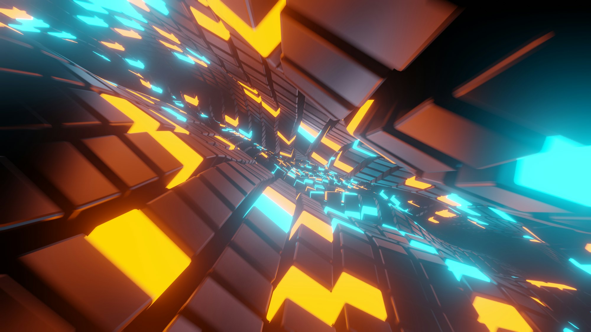 Abstract visualization of server infrastructure for always-on AI agent compute.