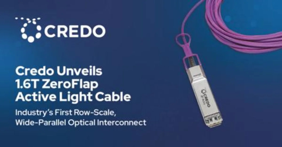 Credo 1.6T ZeroFlap Active Light Cable